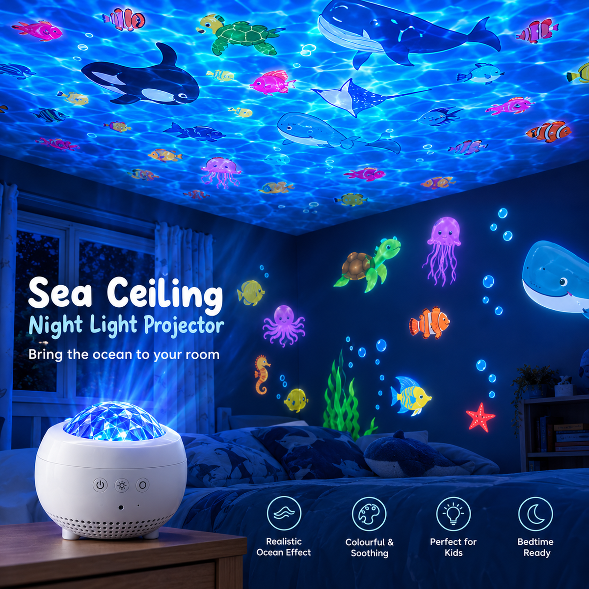 Sea Ceiling™ Night Light Projector